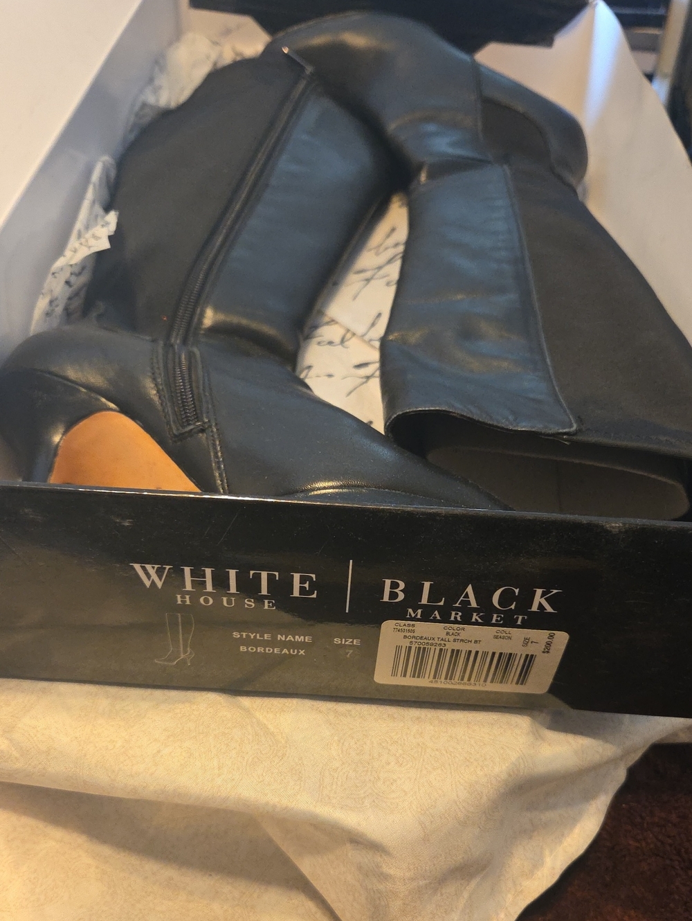 White House Black Market Black Over-the-Knee Boots